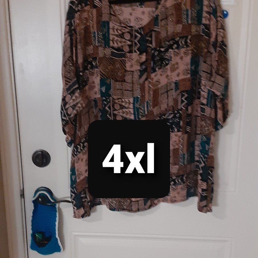 Plus size blouse 100% rayon